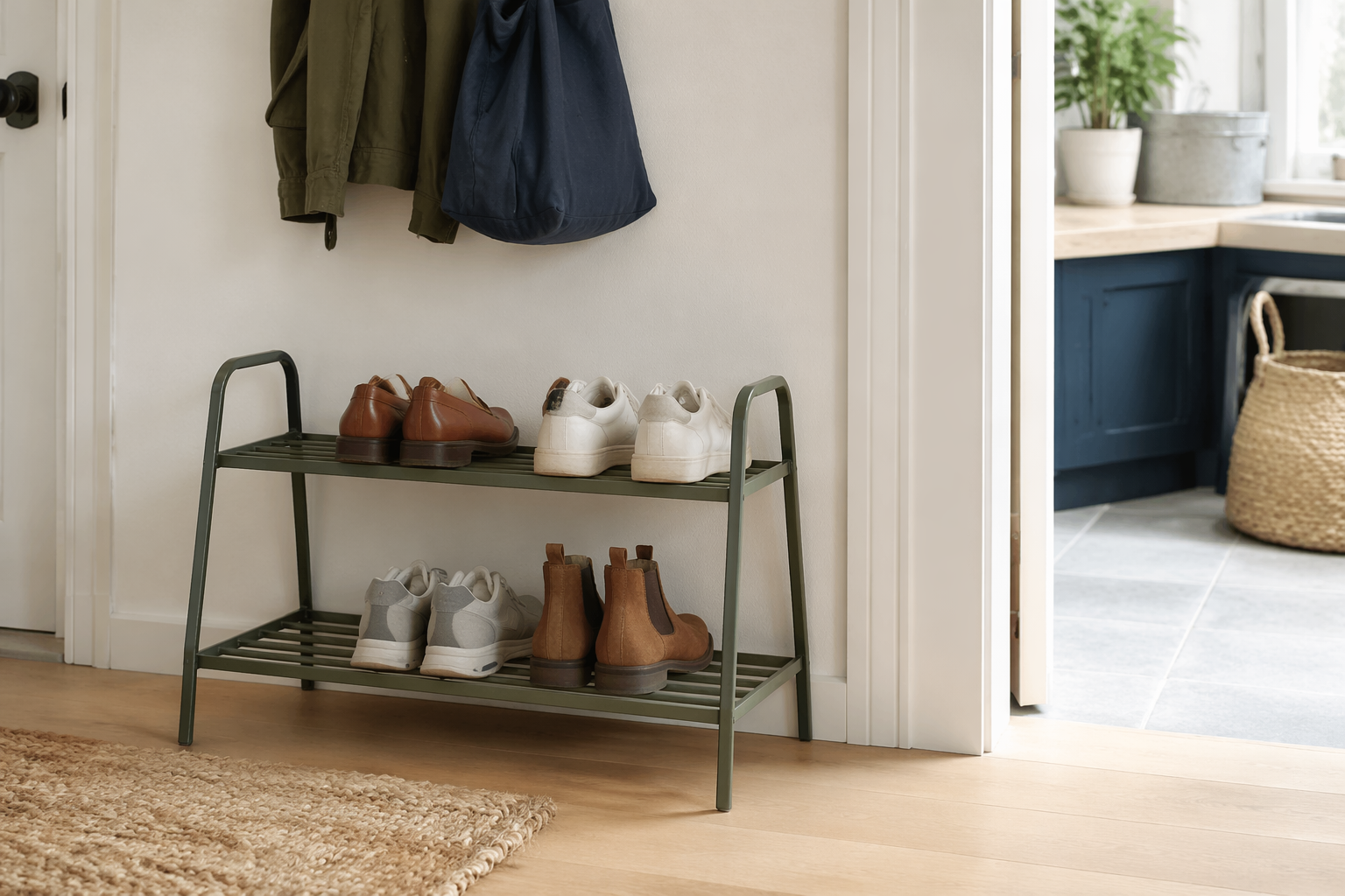 Two-Tier Shoe Rack In the home thumbnail